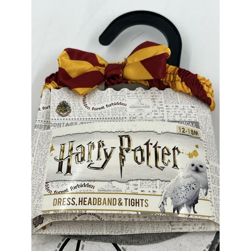 Bentex Harry Potter Toddler Costume Girl 12-18mo Halloween Dress Headband Tights